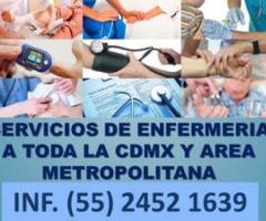 Servicios de Cuidadores y Enfermeria a domicilio - México DF