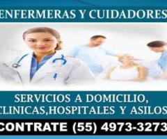 Personal de enfermeria y cuidadores para adultos mayores en la CDMX - México DF