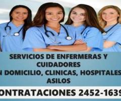 Cuidadores, cuidadoras y enfermeras a domicilio y en hospitales - México DF