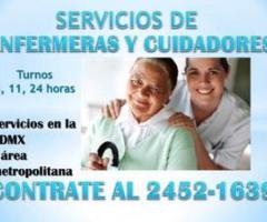 Servicios de enfermeras y cuidadores a domicilio CDMX - México DF