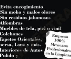 Lavado de alfombras, tapicería y pulido de pisos - México DF