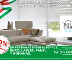 Persianas promocio 10% - Monterrey