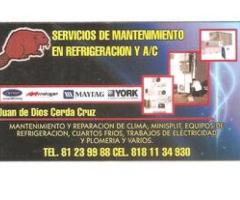 Servicio en mantenimiento en refrigeración y a/c - Santa Catarina
