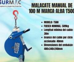 Malacate manual de 100 m ALBA T500 - Ecatepec de Morelos