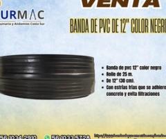 Banda de PVC de 12” color negro - Ecatepec de Morelos