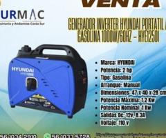 Generador inverter HYUNDAI portátil a gasolina-HYE1250I - Ecatepec de Morelos