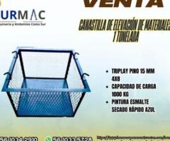 Canastilla de Elevación de materiales 1 tonelada - Ecatepec de Morelos
