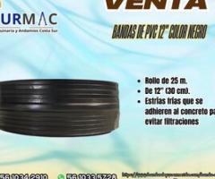 Banda de PVC 12”color negro - Ecatepec de Morelos - 1