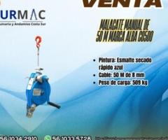 Malacate Manuel de 50 m de marca ALBA C0500 - Ecatepec de Morelos