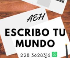 Servicio de redacción y revisión de documentos varios - Xalapa