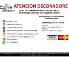 Fabricantes de cortinas tradicionales y sheer elegance - Guadalajara