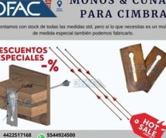 Cuñas, cuñas y más cuñas para moño de cimbra - Leon