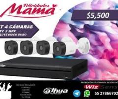 Kit 4 cámaras de seguridad dahua - Coacalco de Berriozabal