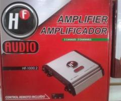 Amplificador hf hf-1000.2 de 2 canales nuevo $1500  200 wtz x 2 ch (4 ohms). - Merida