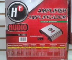 Amplificador hf hf-1000.2 de 2 canales nuevo $1500  200 wtz x 2 ch (4 ohms). - Merida