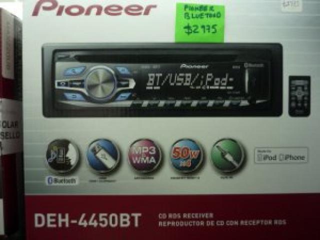Cd pioneer deh 4450 bt, Nuevo e instalado, garantia de 1 año.bluetood. - Merida - 1