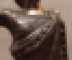Estatua antigua en bronce de Moctezuma - Apodaca