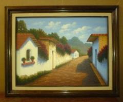 Vendo 2 pinturas de oleo sobre tela  de 80cm x 110cm - Durango